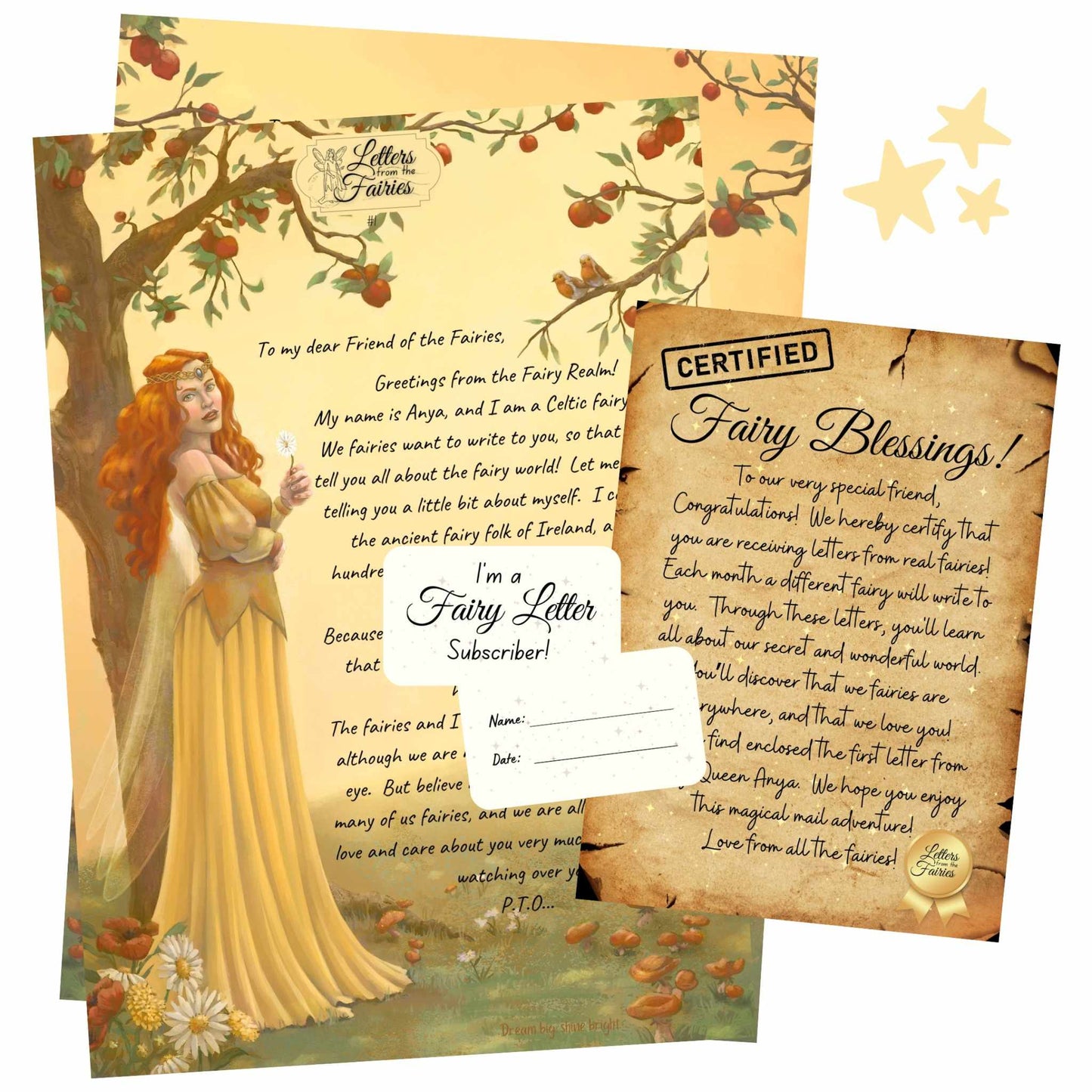 Celtic fairy letter subscription pack – enchanted mail for children