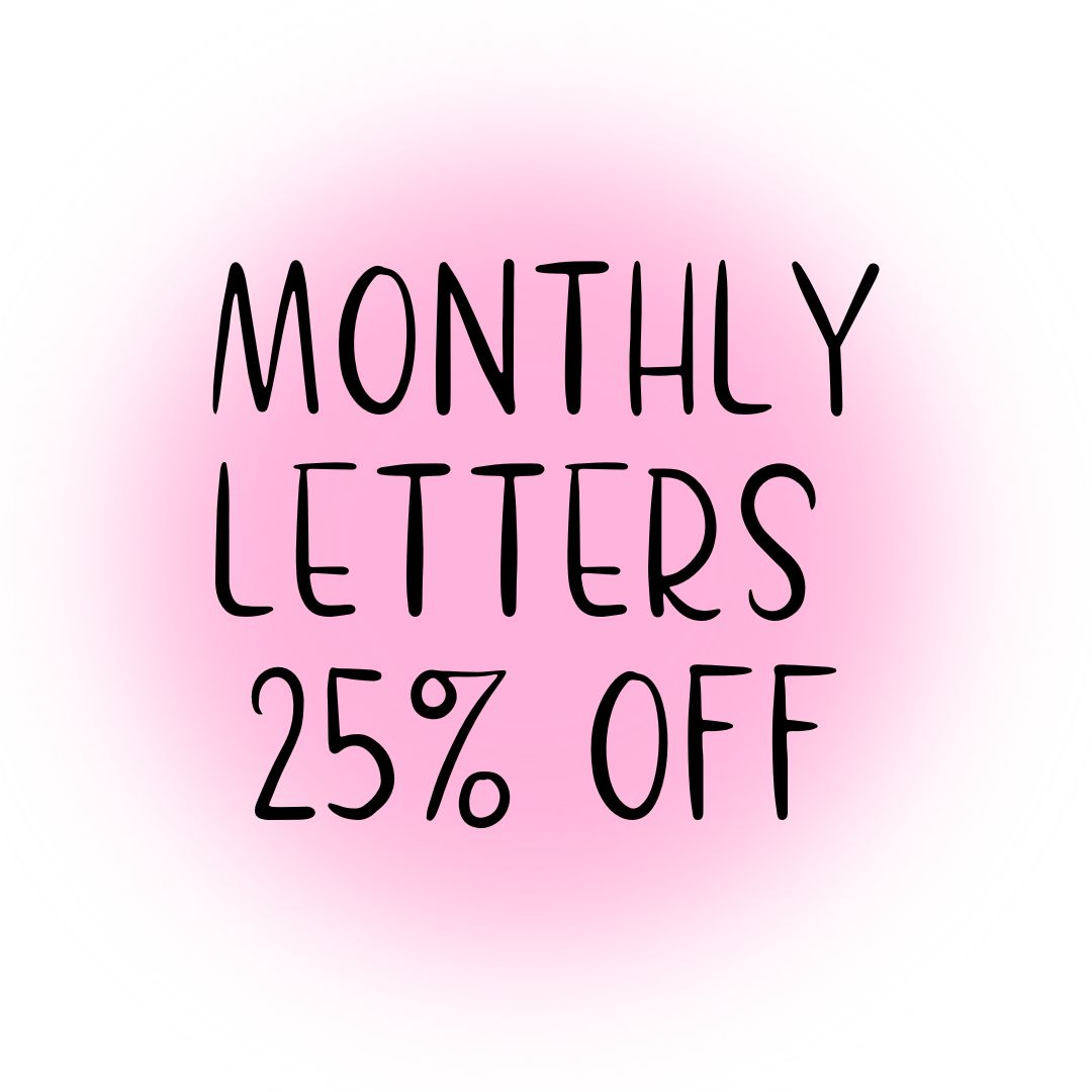 Monthly Fairy Letters Black Friday SALE