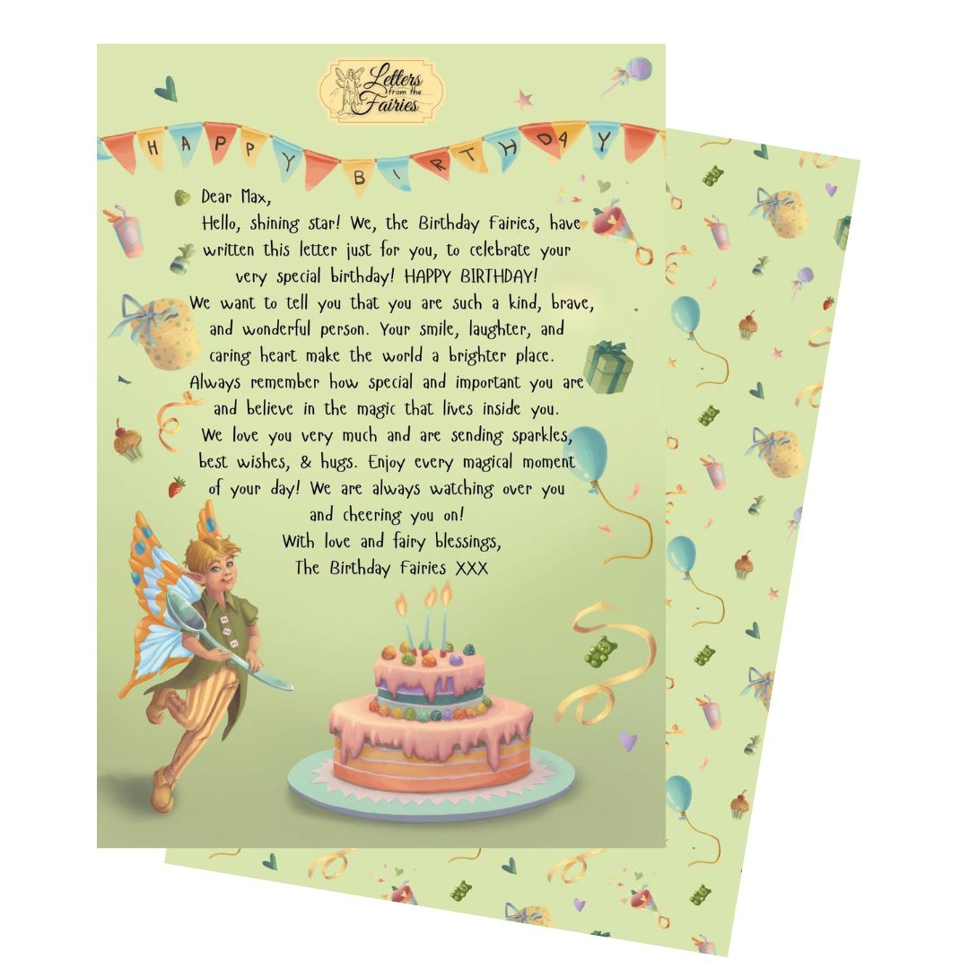 Birthday Fairy Letters