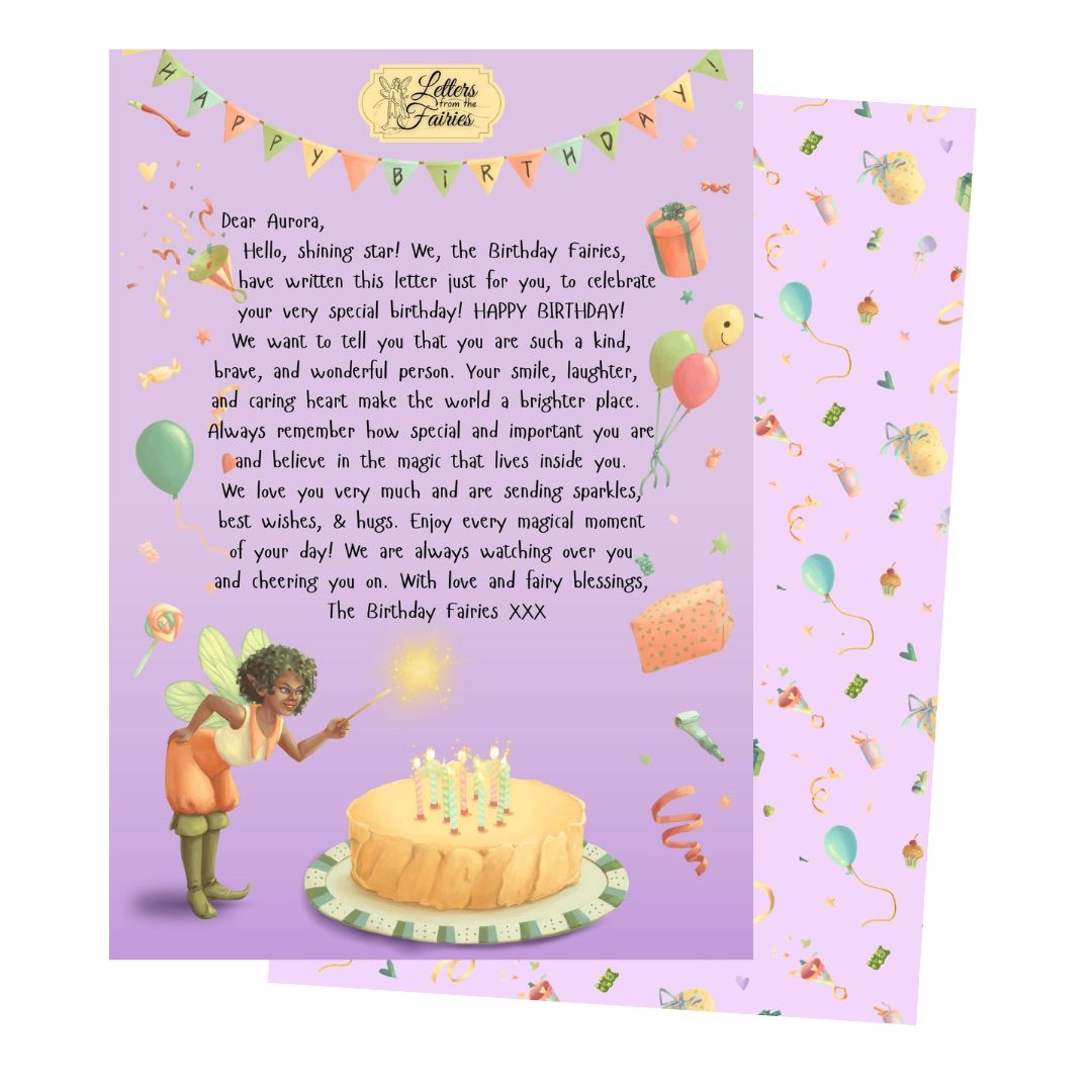 Birthday Fairy Letters