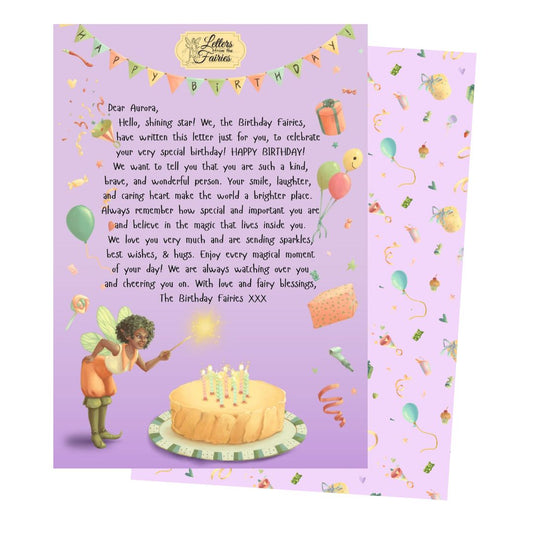 Birthday Fairy Letters